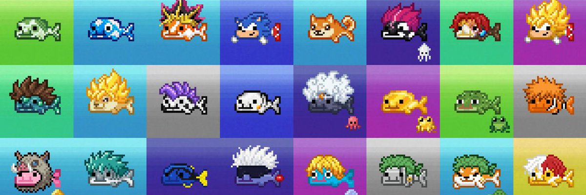 𝐁𝐋𝐎𝐁𝐀 𝐅𝐑𝐄𝐄𝐌𝐈𝐍𝐓 𝐑𝐀𝐅𝐅𝐋𝐄🐠

Bloba is a collection of unique pixel art characters inspired by the blobfish and anime culture. Each Bloba features traits influenced by popular memes and modern digital aesthetics, giving every character its own look and personality.