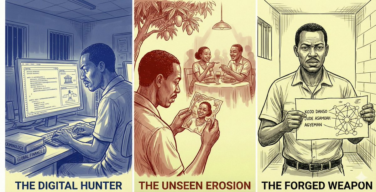 The Golden Return – Chapter 10 – Page 42, Kwesi masters the digital world to save his love, unaware that Abena is already moving on. The tragedy of the Golden Return deepens.

Read the full page now! 👇 albertopoku.com/2026/02/13/the…