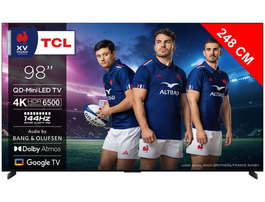 ArkTech_News's tweet image. TCL - TV Mini LED 4K 248 cm 98X11K QD-Mini LED Ultra 144Hz
à 4490€ -20%
Soit 3592€
lk.gt/a9Ziv
#TCL #QD_MiniLED #UHDTV #XXL #Gaming #Streaming #BonPlan