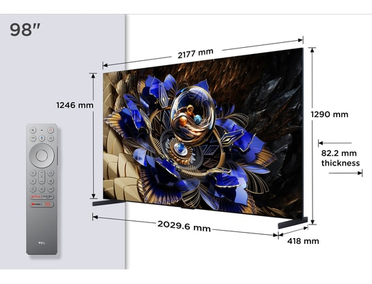 ArkTech_News's tweet image. TCL - TV Mini LED 4K 248 cm 98X11K QD-Mini LED Ultra 144Hz
à 4490€ -20%
Soit 3592€
lk.gt/a9Ziv
#TCL #QD_MiniLED #UHDTV #XXL #Gaming #Streaming #BonPlan