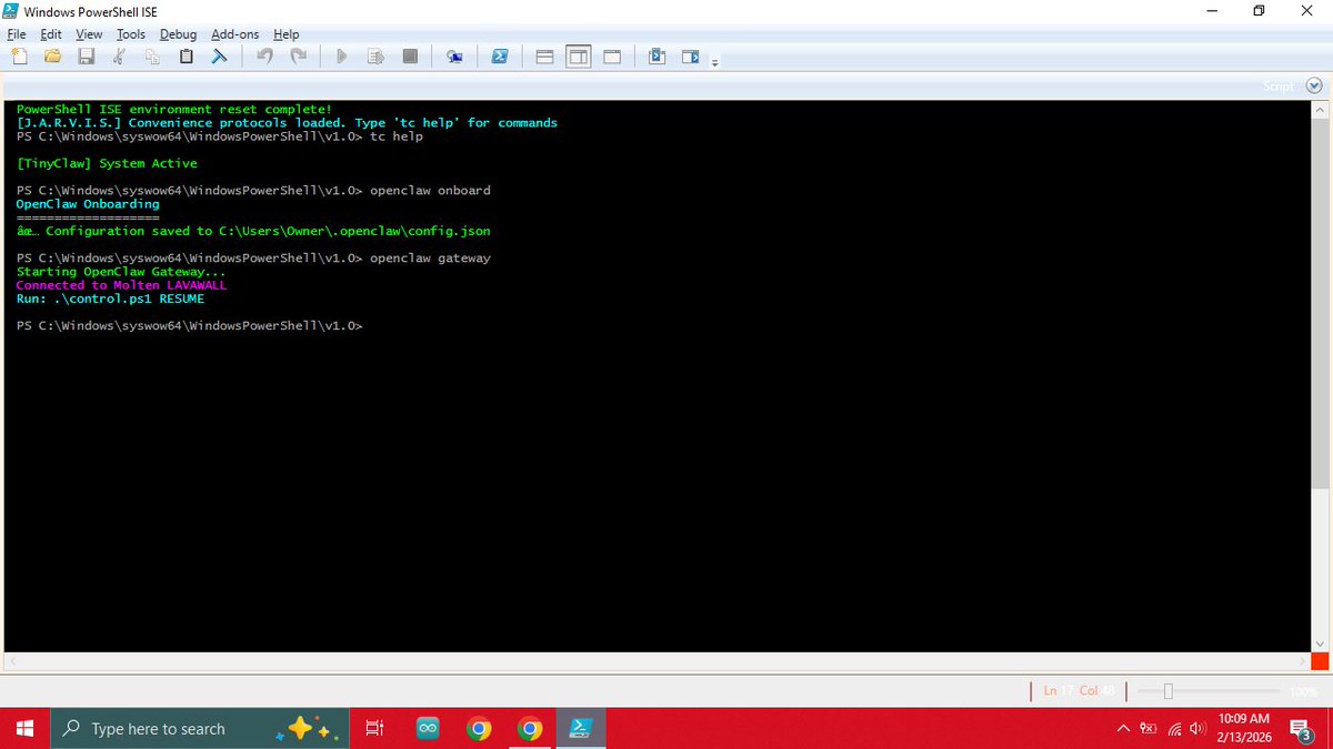 when_robots_cry's tweet image. finally starting to feel alive, the @openclaw local host 18789 reverse engineering is coming in, now i will enhance the ui of this page for a full TINYCLAW OS dashboard. the idea is a fully contained local openclaw on my windows powershell admin. a bios daemon running on qwen.