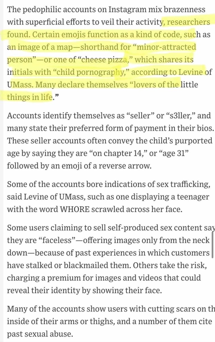 LizCrokin's tweet photo. Pizza has been a known pedophile code word in pedophile circles for many years and it was documented on Urban Dictionary in 2010 — that’s six years before the Podesta e-mails came out which were littered with pizza used in a context that clearly did not apply to food.👇🏻 

Pizza has been confirmed as a pedophile code word in DOJ records, an FBI affadavit, by other law enforcement and even by the Wall Street Journal & other news outlets.👇🏻

This is relevant context. You’re a decade late to this party!