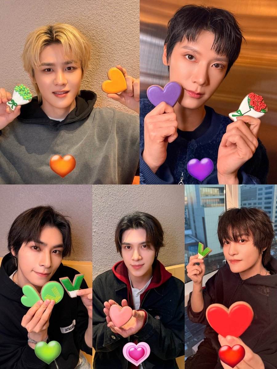 WayV and their representative color
🧡💜💚🩷❤️
#HappyVday