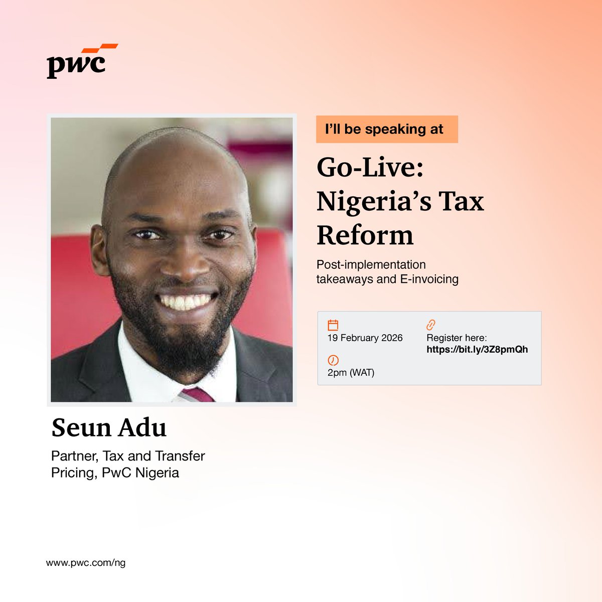 Hear directly from our seasoned tax specialists as they discuss Nigeria’s new tax reforms and their impact on non‑resident companies.

In our  ‘Go‑Live: Nigeria’s Tax Reform’ webinar, they’ll walk you through the updated rules...

1/2