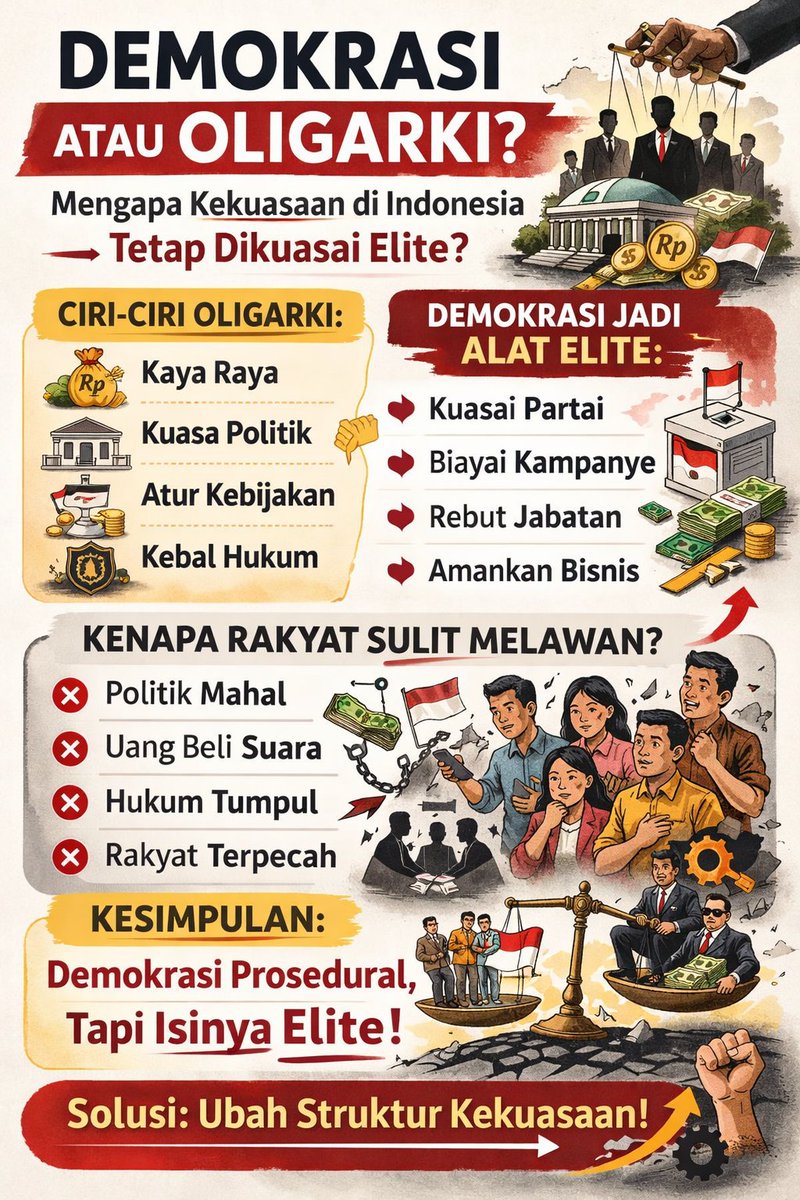 NangPhiet's tweet photo. Apa Inti dari Paper Ini?

Vedi R. Hadiz dan Richard Robison mencoba menjawab sebuah teka-teki besar ttg Indonesia stlh jatuhnya Soeharto tahun 1998.

Banyak orang berpikir stlh reformasi Indonesia jadi negara yg lebih demokratis, bersih &amp; adil. Namun kenyataannya tidak demikian. https://t.co/jrJo3AaPVN