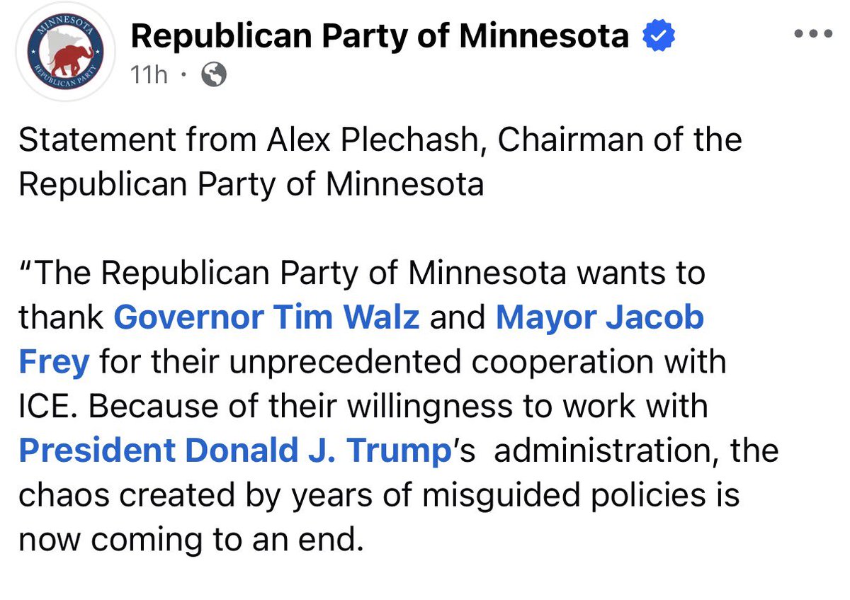 taylr's tweet photo. @jamlars they have their own candidates for governor they’re pushing so kinda makes sense. they did thank walz and frey tho https://t.co/6enhU2e8am