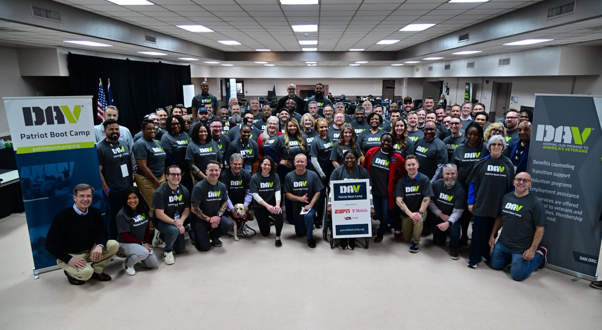 DAVHQ's tweet photo. Meet the #DAVPatriotBootCampWinter26 cohort! To all of the participants: We hope you’re motivated and enthusiastic about bringing the knowledge, skills and ideas you’ve gained over the past week with you into your entrepreneurial endeavors. A huge thank you to all of our participants, mentors and speakers! Stay connected with us throughout your journeys!

If you’ve been following along on our socials this week and are interested in joining the DAV Patriot Boot Camp community, visit https://t.co/nxvJWjdsan and sign up for our newsletter to receive alerts about upcoming events.