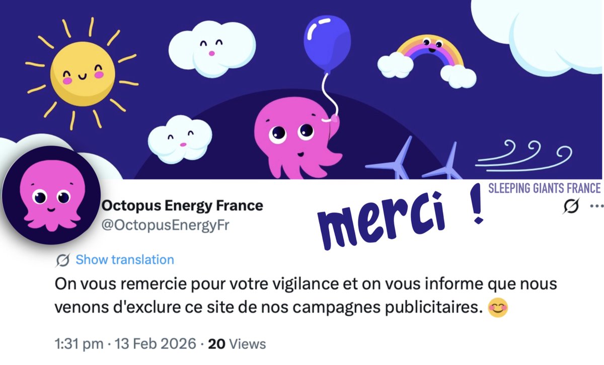 Sleeping Giants FR tweet media