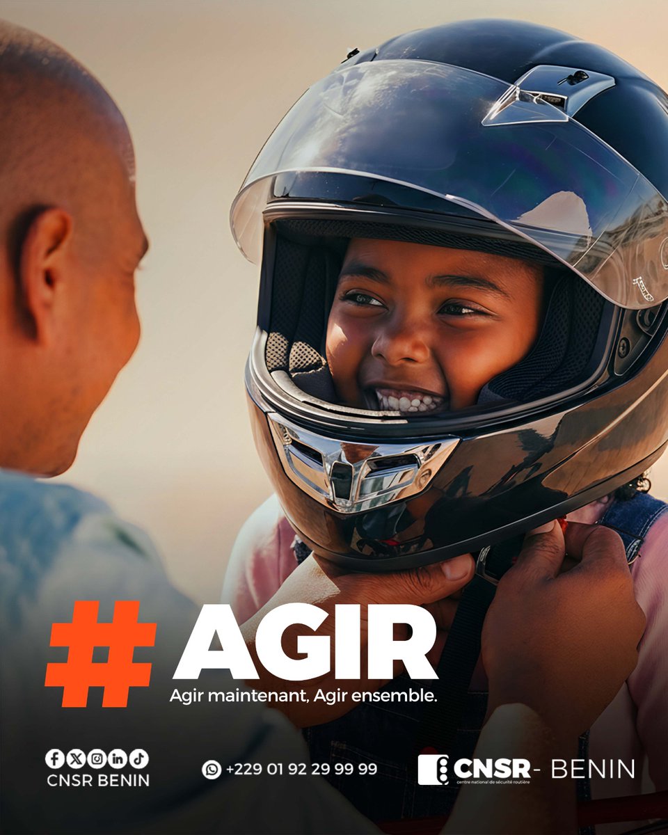 Chaque jour, des milliers de déplacements. Chaque jour, des décisions qui peuvent tout changer.

Le CNSR, sous la tutelle du Ministère du Cadre de Vie et des transports, prépare une nouvelle étape dans sa stratégie nationale de sensibilisation.

#CNSRBenin #AGIR2026  #Wasexo
