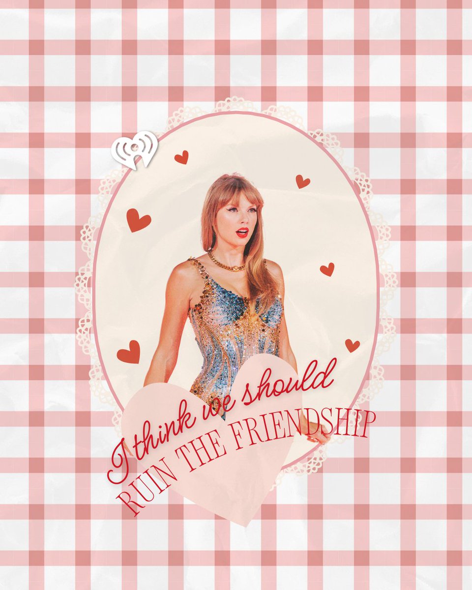 iHeartRadio's tweet photo. Looking for the Travis to my @taylorswift13 🤭💖

Get ready for #ValentinesDay with Love Songs Radio: https://t.co/KiZVp3v2ji https://t.co/LA1omckKPW