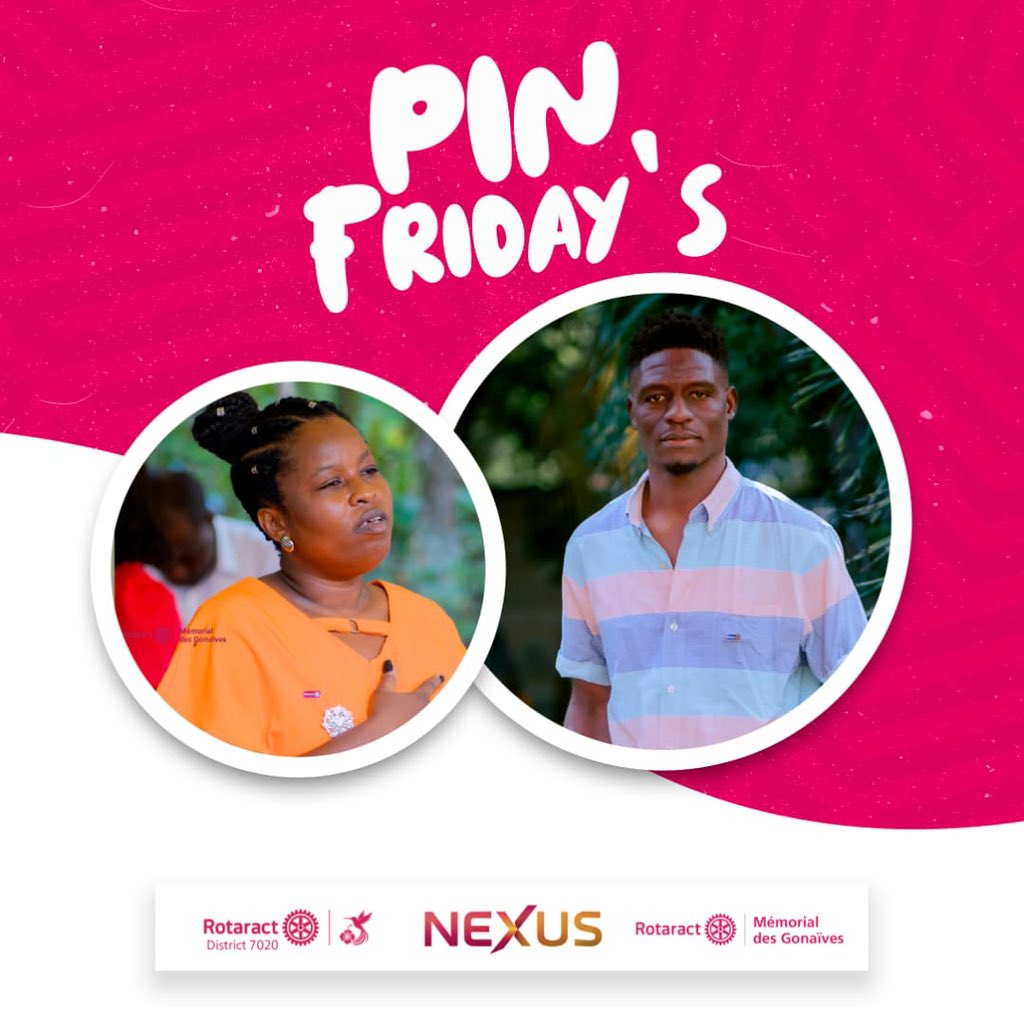 RotaractGves's tweet photo. It's Friday's Pin 💯
.
.
.
.
.
.
.
.
.
.
.
.
.
.
.
.
#PeacebuildingAndConflitPreventionMonth
#neXus7020
#Rotaract7020
#RotaractneXus
#NexusRD7020
#RotaractIsNexus
#RotaractClubMemorialGonaivesIsNexus
#BeWell
#Bingo
#rotaractdistrict7020 https://t.co/YsVJxKRgm9