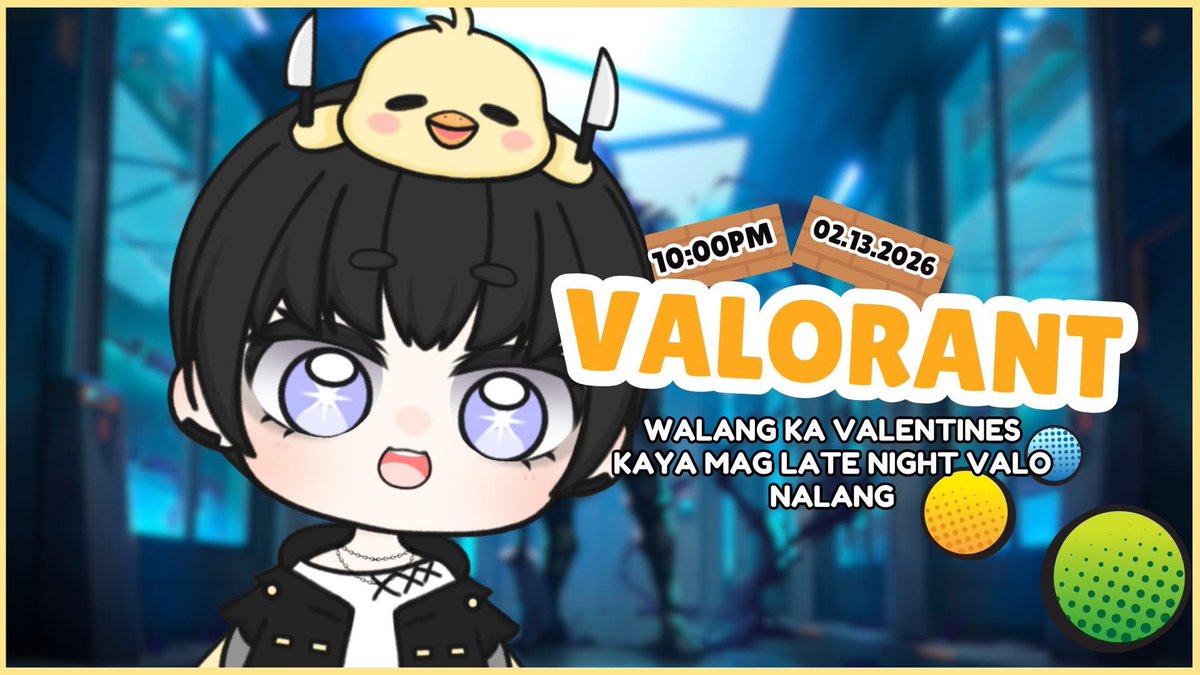 No valentines? Play valo with <a href="/duckyperryvt/">DuckyPerryVT 💛🦢 Reveuse Project</a> cause he aint got no bitches either.

Live at twitch.tv/duckyperryvt

— #vtubers #phvtuber