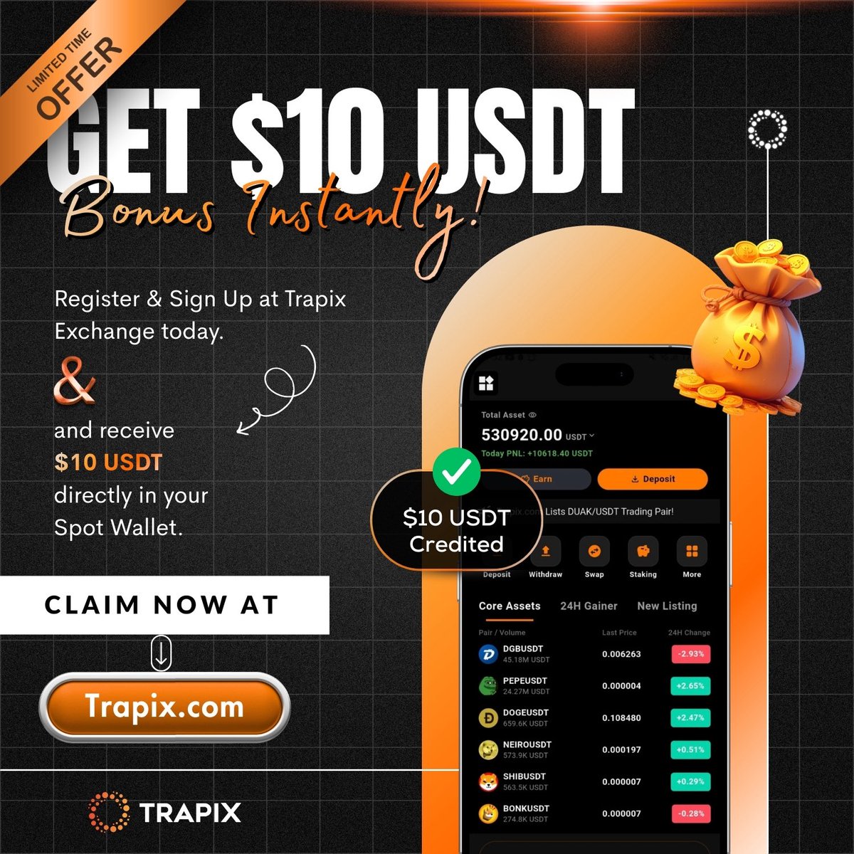 Trapix Exchange tweet media