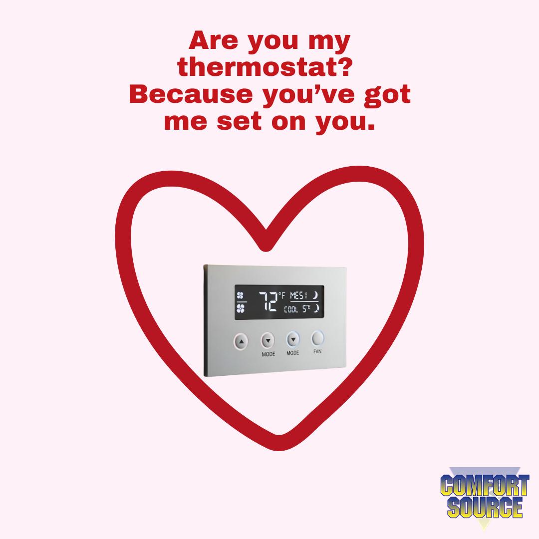 comfort_source's tweet photo. Love is in the air this Valentine’s Day. Literally.

At Comfort Source, we believe in long term relationships with your HVAC system. 

If your system needs some attention, we’re here to help. Call (434) 975-4328 to schedule.

#ValentinesDay #HVAC https://t.co/yPTvMglBv5