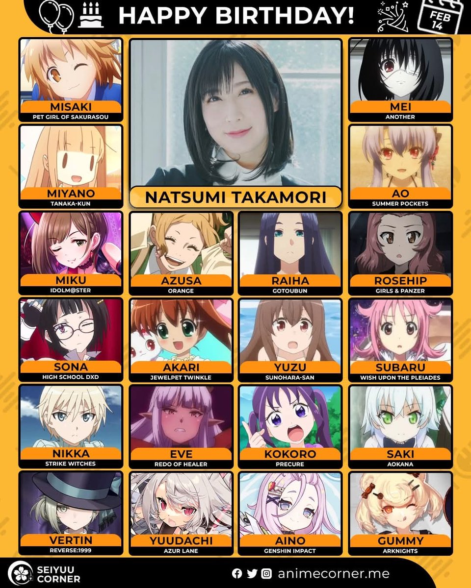 Happy birthday Natsumi Takamori! 🎉

Let's wish her all the best <a href="/takamori_723/">高森奈津美</a> 

#NatsumiTakamori #高森奈津美 #高森奈津美生誕祭2026