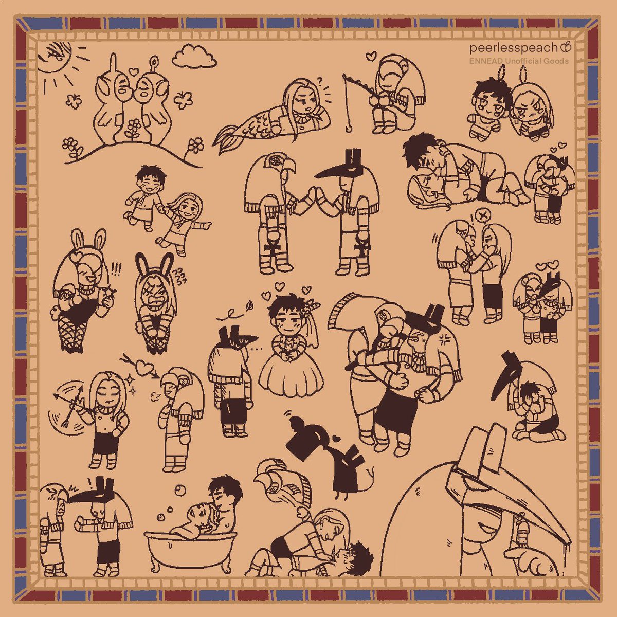 More mini contendings of horuseth 💙❤️