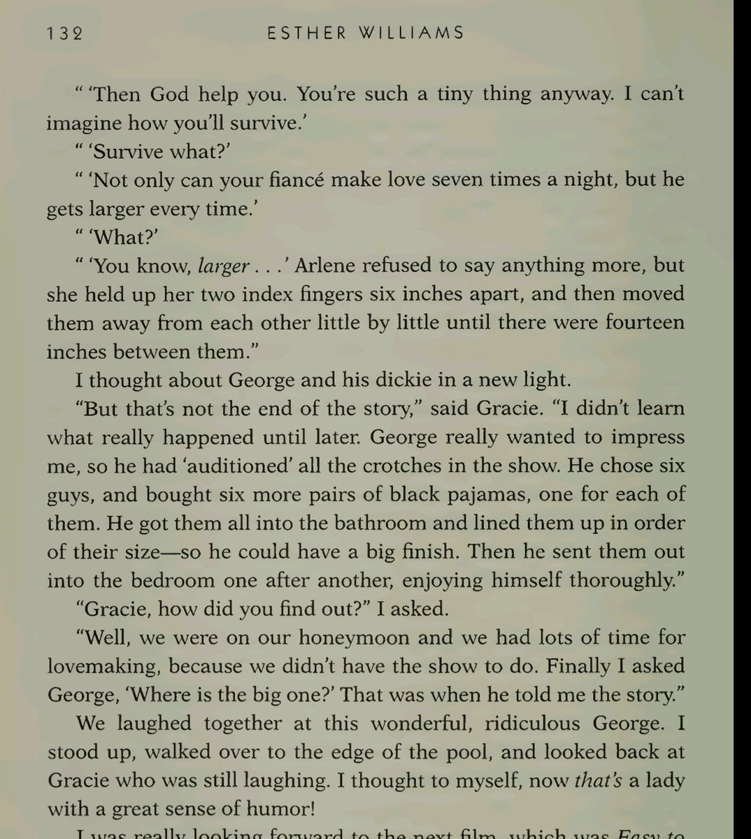 Just to get an understanding of how normalized rape is, I remember reading Esther Williams memoir "Million Dollar Mermaid" where she and Gracie Allen laugh about George Burns (her husband, famous American comedian) arranging the gang rape of a woman as a joke