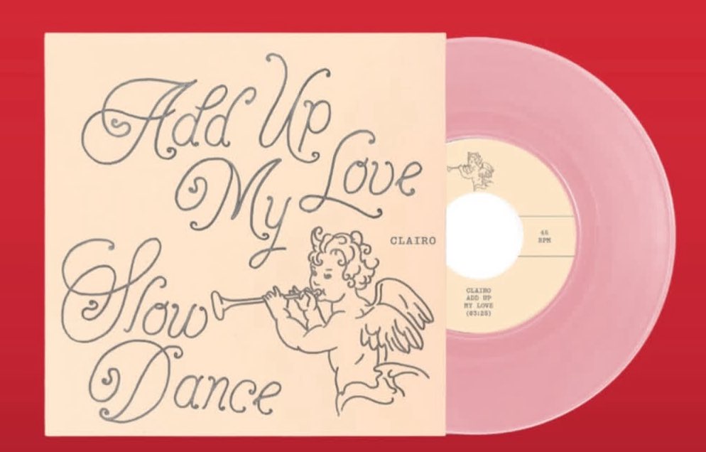 Urban Outfitters released a Valentine’s edition 7” pressing of Add Up My love and Slow Dance 🌸