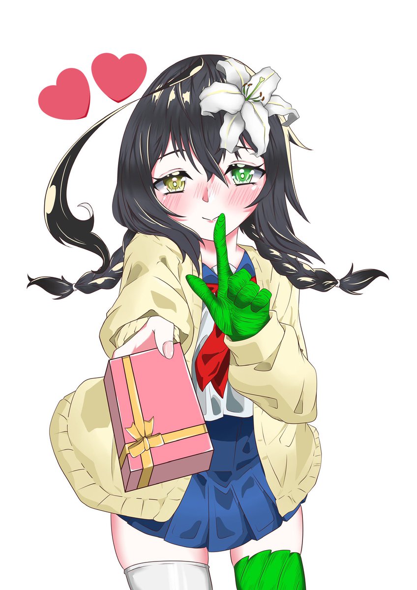 ハッピーバレンタインJK宿主（再掲）
#バレンタイン
#はなかざりの寄生先