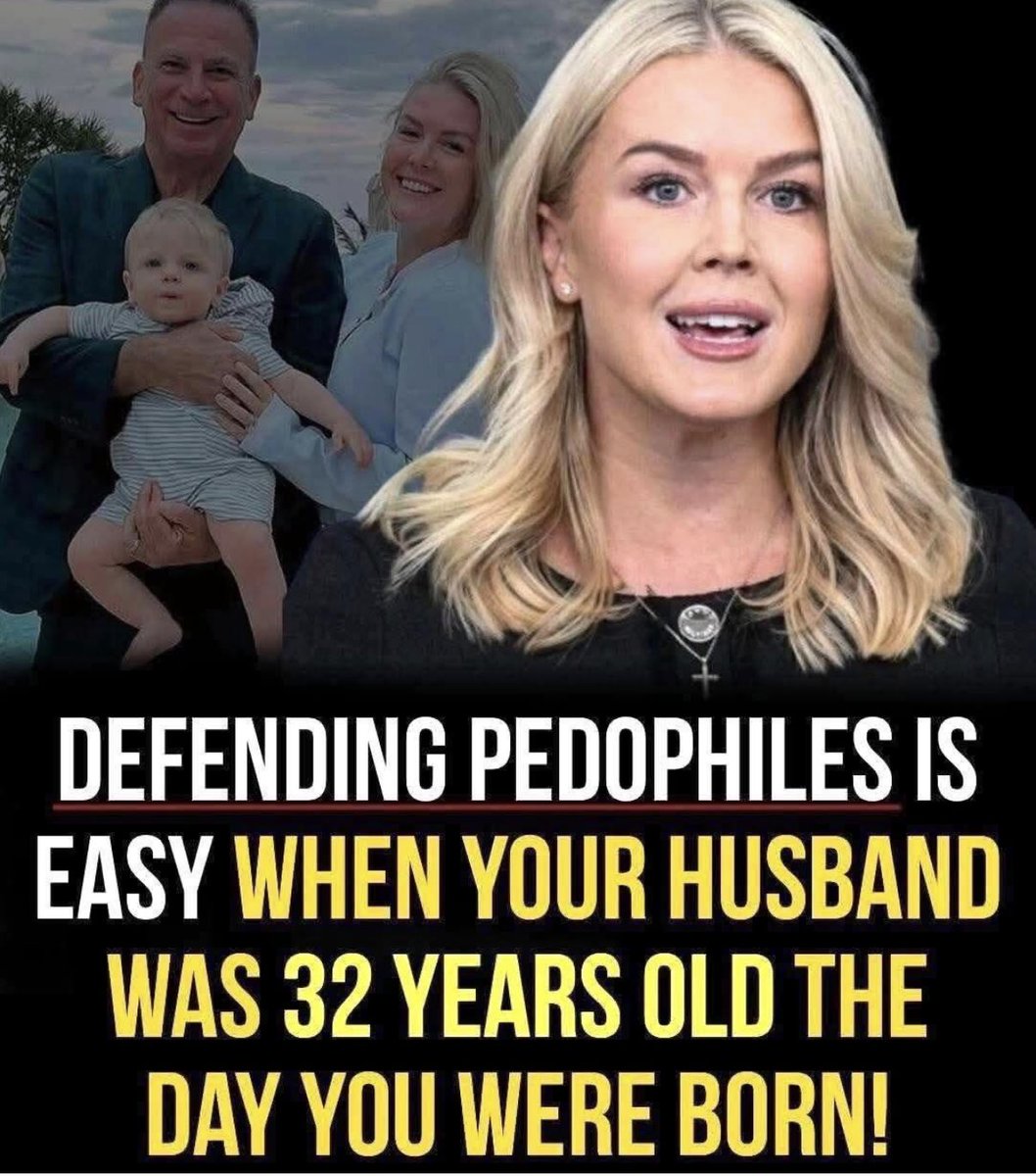 AnnieForTruth's tweet image. Think about that! When Karoline Leavitt was only 12 years old, her husband was 44 years old. No wonder she is a pedophile protector. Gross! 🤮