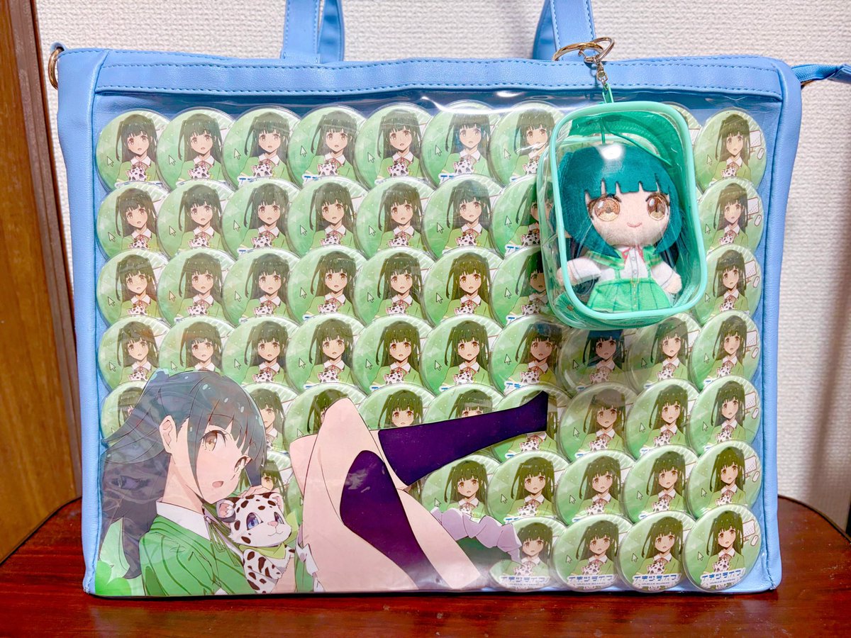 ギリギリになったけど真緑ちゃんの痛バ一旦完成〜！！ イキヅライブ1st