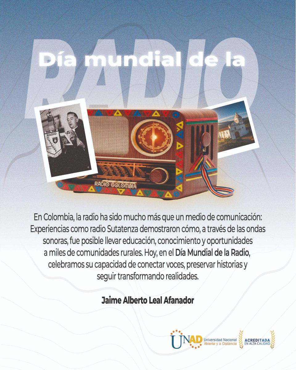 La radio fue la pionera de la educación a distancia en Colombia. La tecnología ha modificado sus formas e impactos, pero indudablemente los educadores mucho le debemos a sus pioneros y actuales gestores. Feliz día!