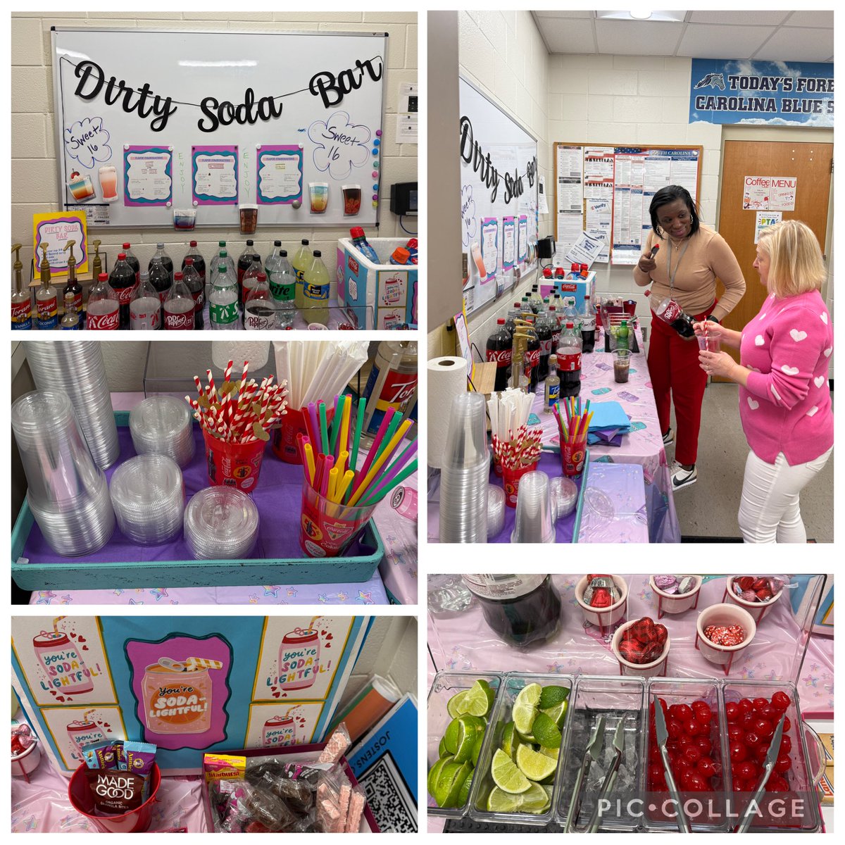 An early Sweet 16 surprise! Dirty soda bar! Delicious treat!