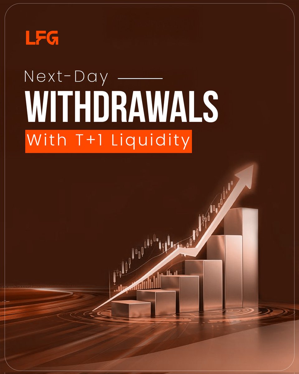 Liquidity isn’t a feature — it’s a responsibility.

At LFG, we designed T+1 withdrawals to remove uncertainty around access. When timelines are defined, confidence follows. When confidence follows, participation grows.

Defined timelines build real confidence.

#LFG