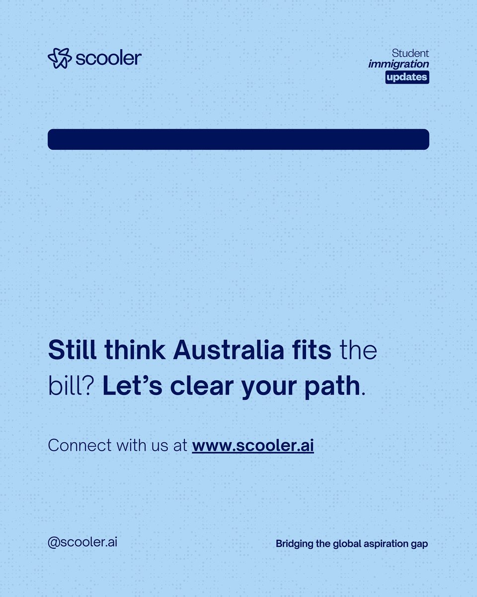 ScoolerAI's tweet photo. You don’t need to worry. You are in good hands. Got any questions? Send us a dm 

Save this for later and comment your thoughts below!

#scooler #international #immigration #australia #studyabroad https://t.co/kXdcrbAj6f