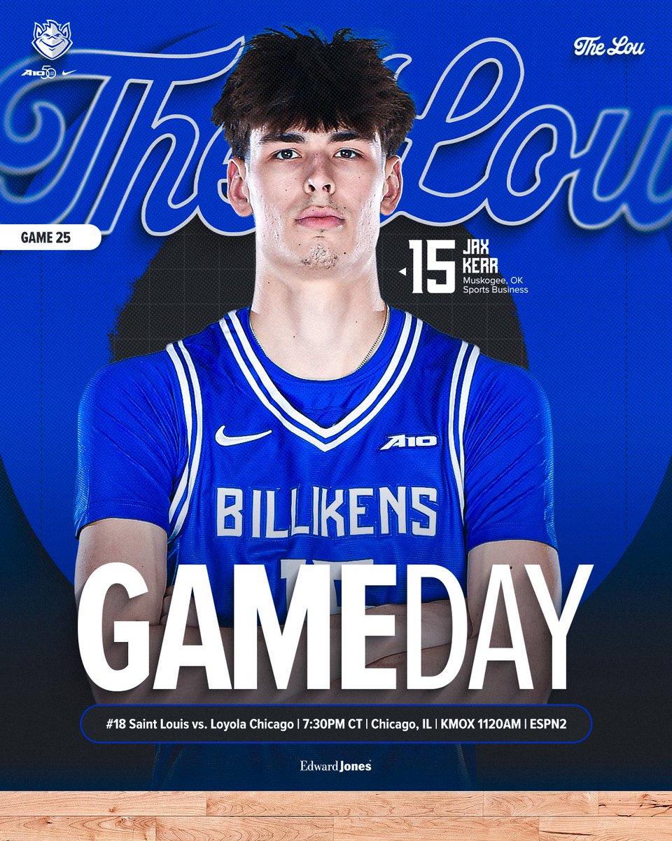 G A M E D A Y !

🆚 <a href="/RamblersMBB/">Loyola Men's Basketball</a> 
⏰ 7:30PM CT
📍 Chicago, IL
📺 ESPN 2
🎙️ <a href="/KMOXSports/">KMOX Sports</a> 

#RollBills