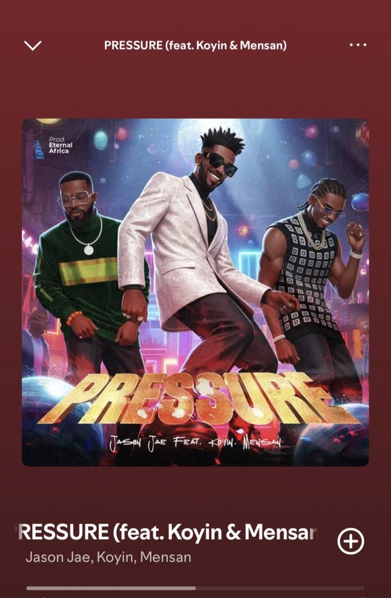Jason Jae fun won ni PRESSURE 💃💃💃💪👌ft Koyin and Mensan💯Banger💃💃
PRESSURE BY JASON JAE 
JASON JAE UNLEASHES NEW SOUND 
#JasonJaeTheArtiste
#Pressure
#jasonjae