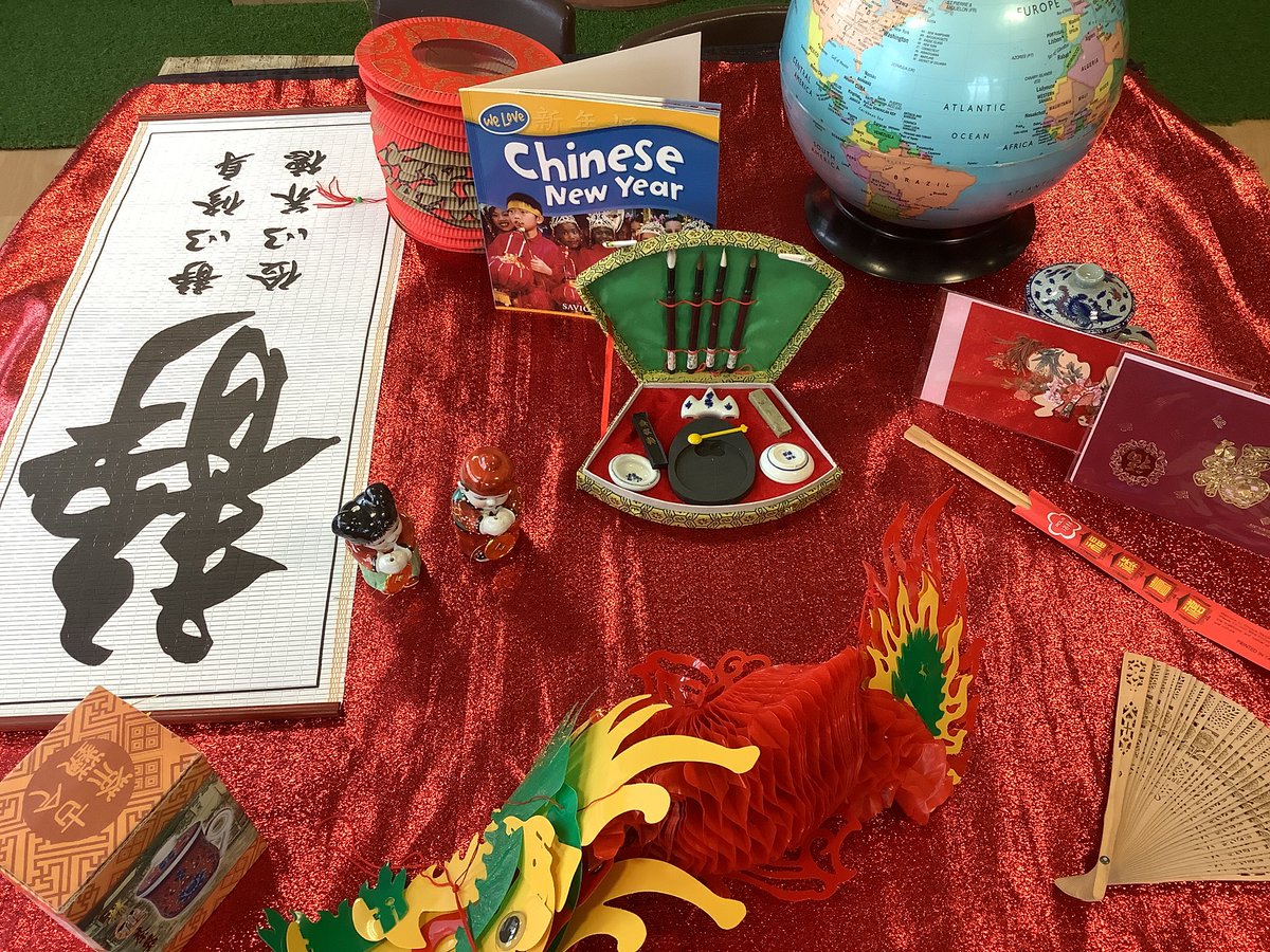 OSJ_Rec's tweet photo. Today we learned about the Lunar New Year.  This year is Year of the Horse.  We also performed a dragon dance and created dragon puppets. https://t.co/7q2iYjNyDK