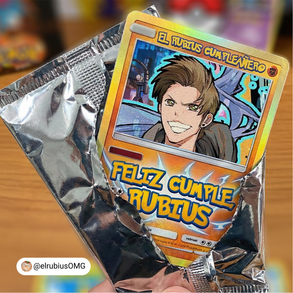 Hoy abrimos sobre legendario y salió carta ultra rara: El <a href="/Rubiu5/">elrubius</a> cumpleañero 🃏🔥

Que sigan los días buenos, los gameplays épicos (y que destapes muchos sobres).

Dale like para obtener +1000 de aura inmediatos.