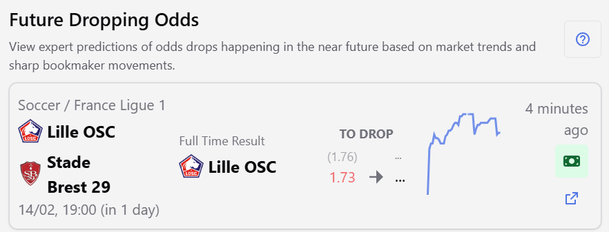 nishikoripicks's tweet photo. Here’s a new⚽Future Dropping Odds Alert that @BetUnfairio just launched:

🚨 Lille OSC odds will drop.

BetUnfair tracks sharp & syndicate money in real time, so sometimes they know the market will move.

👉 Get 1 month free (cost is €120/mo) here:
 https://t.co/fzbQGp52BK
