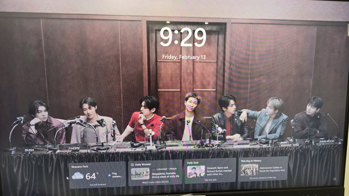 My new lockscreen on my work pc