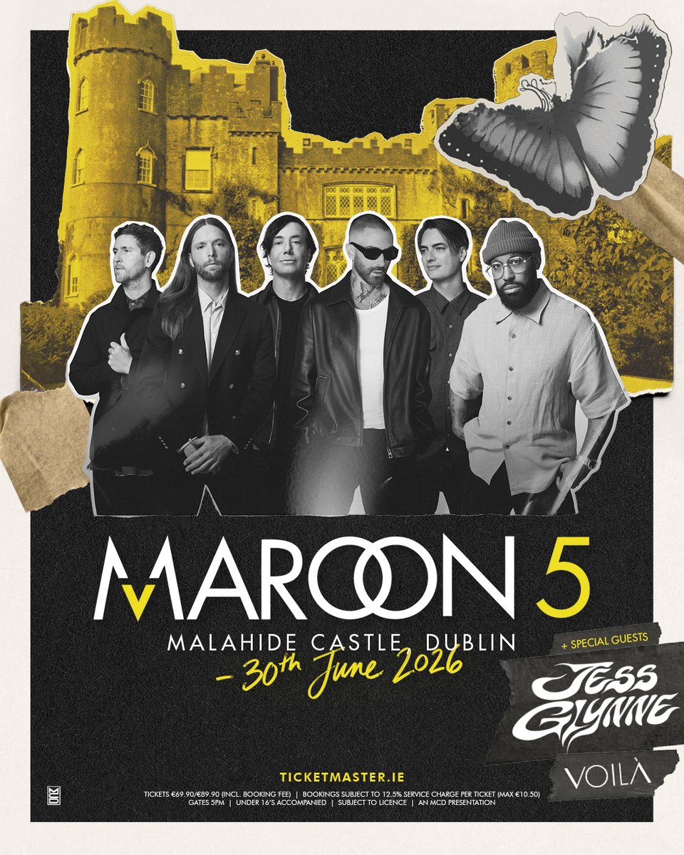 wearevoila's tweet photo. A MOMENT HAS BEEN REVEALED!!!  Over the MOON to be playing at a Castle in Ireland with

@maroon5 &amp; @jessglynne this summer.  Ticket link in bio🐰 https://t.co/cp6WwxkWKW