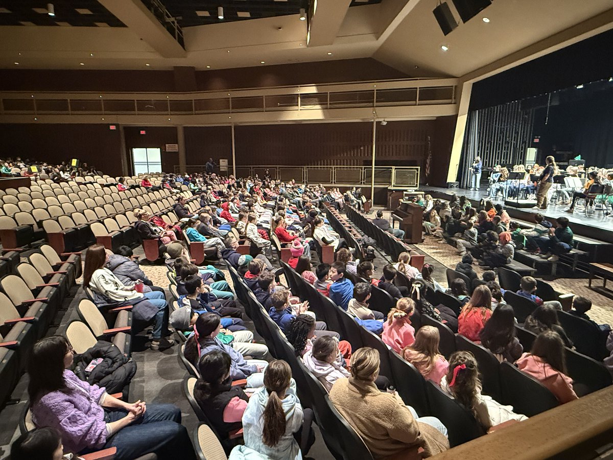 Loved having our 5th graders here today to listen to our 6th grade ensembles!!