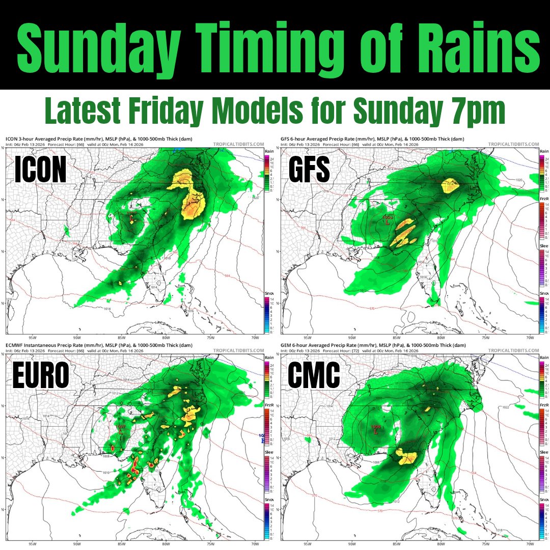 Tracking Sunday and the Daytona 500. Still have a line of rain and ...