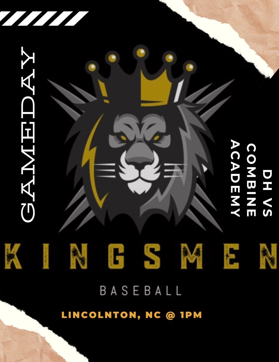 AcademyKingsmen's tweet photo. It’s GAMEDAY! The Kingsmen are set to battle @CombineBase in today’s DH👑

Join our live broadcast - first pitch 1pm:
https://t.co/DiCDVxuvqd
⬇️⬇️
Hosted by @PBPGriffinLeo

Powered by @FlatgroundApp https://t.co/BjtrrvN9TL