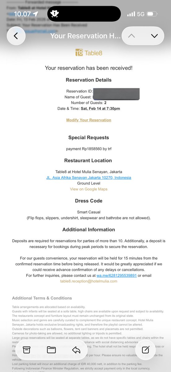 thesmokeralien's tweet photo. Ada yg butuh tempat buat Val’s dinner ga? Ku udah booking tp tbtb ga bisa dateng. Di Table8, Hotel Mulia Senayan ya! Dilepas 1.6jt/2 pax aja https://t.co/SXrkFzb81b