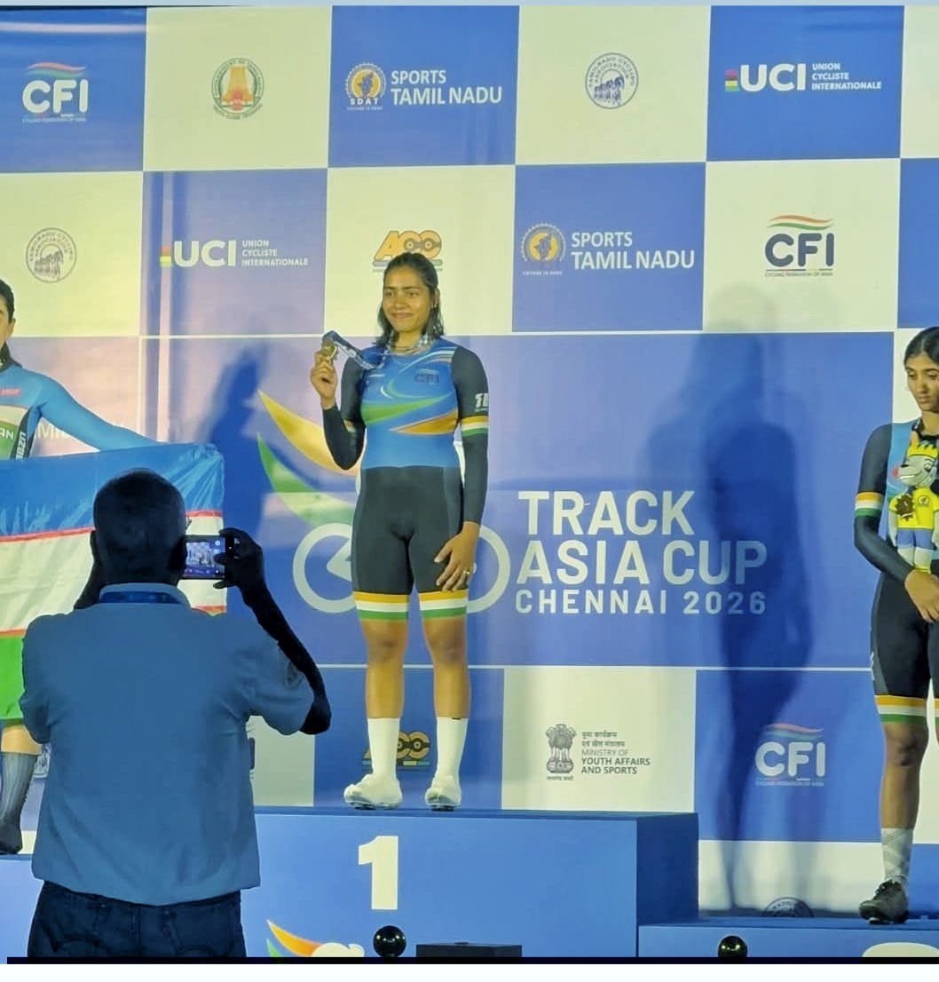 achyuta_samanta's tweet photo. I always feel happy when I see our students grow in classrooms and on the field with the same sincerity.

Our KIITian Swasti Singh has made us proud at the Track Asia Cup 2026 held in Chennai. In the Women Elite category, she won Gold in the 4 Km Individual Pursuit with a timing of 5:28.692 and also secured Silver in the Elimination Race. Competing at a UCI Class 2 continental event and performing with such confidence is not easy. She has shown quiet determination and strength.

At KIIT and KISS, we always try to give our children an environment where academics and sports move together. When young minds get guidance, discipline and proper facilities, they naturally rise. My blessings are with Swasti for many more milestones in the days to come.