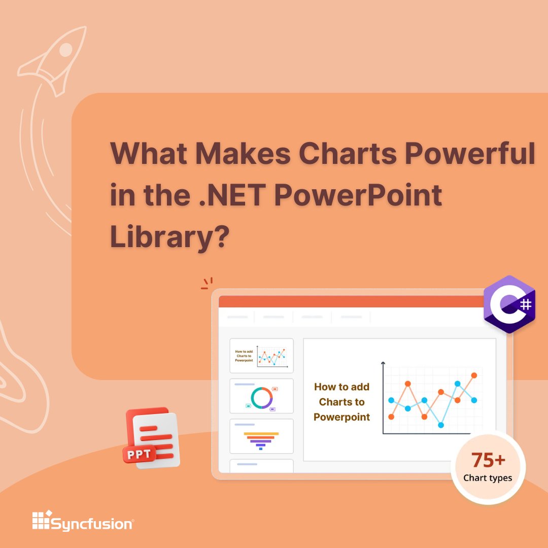 Syncfusion's tweet image. Are your PowerPoint charts just visuals or truly presentation-ready?

With the .NET PowerPoint Library, charts become flexible, polished, and fully customizable.

Let’s start here 👇

#DotNET #PowerPoint #Charts #Syncfusion