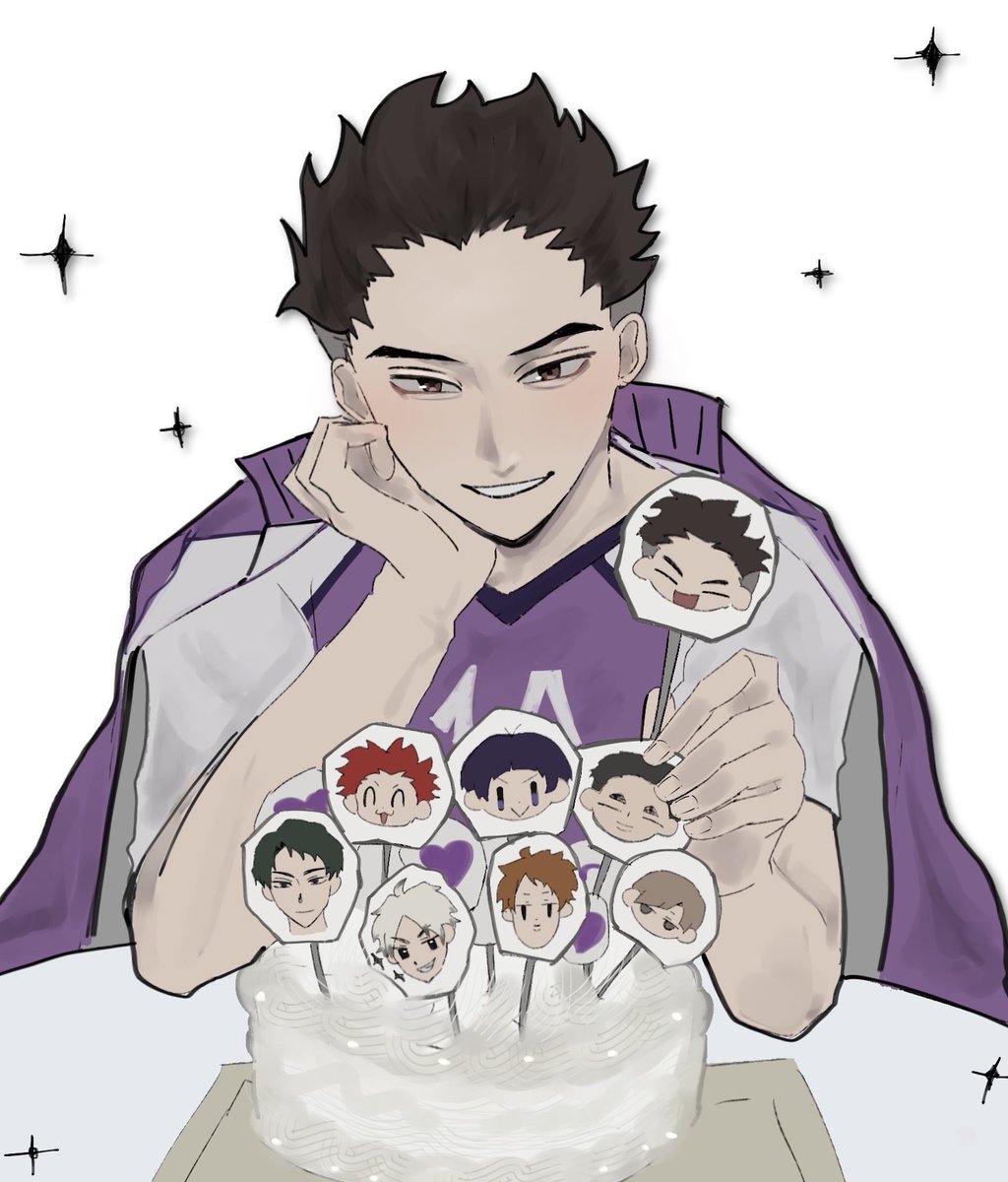 Happy birthday‼️🎂🍫
みんなからのお祝いカードが刺さってるケーキです😼強者(幸せ)になれ🫵🏻

 #山形隼人誕生祭2026 
 #山形隼人生誕祭2026