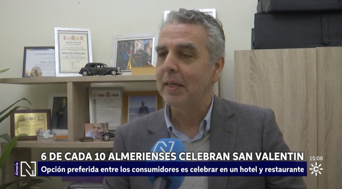 Hoy ha estado <a href="/MARUIZANILLO/">Miguel A. Ruiz Anillo</a> en las Noticias de <a href="/canalsuralmeria/">Canal Sur Almería</a>