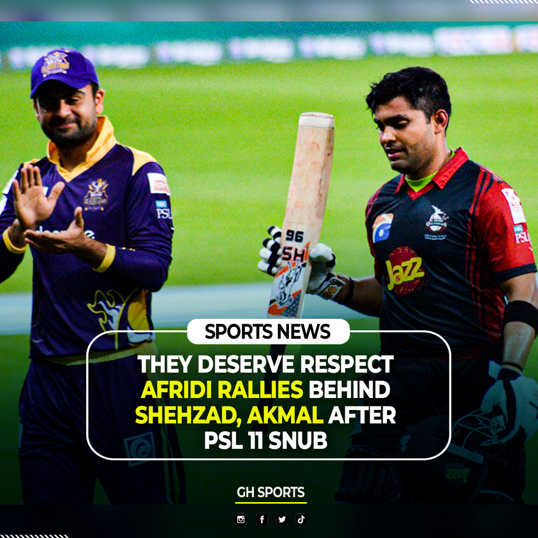 GHSports_'s tweet photo. Legendary Captain Stands Tall in Emotional Support of Duo! 🤝💔 | Shocking Revelations!
#ShahidAfridi #UmerAkmal #AhmedShehzad #PSL2026 #PSL #GHSports https://t.co/BgOuF4k4UZ