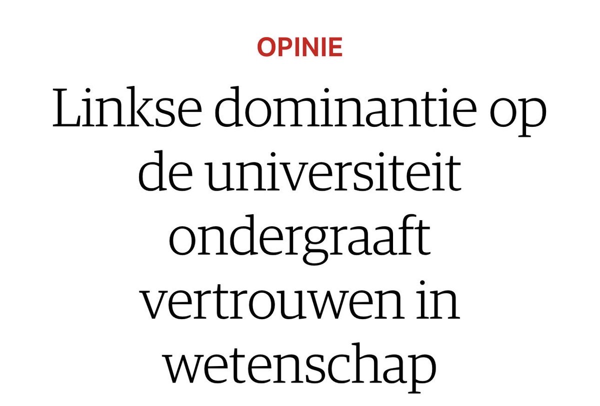 SherminAmiri's tweet photo. In het @nrc-opiniestuk over ideologische dominantie aan universiteiten wordt uiteengezet hoe een overwegend progressief denkklimaat bepaalt welke opvattingen vanzelfsprekend circuleren en welke sneller als problematisch worden geframed. Diezelfde selectiviteit zie ik terug in kringen die sterk inzetten op etnische diversiteit.

De inzet op representatie is oprecht: mensen worden uitgenodigd, ervaringen gedeeld, zichtbaarheid telt. Maar zodra mensen met diezelfde migratieachtergronden kritisch spreken over religie in het publieke domein, vragen stellen bij religieuze uitingen bij de politie, of afwijken van de gangbare duiding van migratie en het Midden-Oosten, verschuift de houding merkbaar. Niet via inhoudelijke weerlegging, maar via morele markering. Het gesprek wordt “gevoelig”.

Diversiteit blijkt daarmee vooral welkom zolang zij het heersende denkraam bevestigt. Waar overtuigingen daarvan afwijken, verdwijnt het debat en treedt zelfcorrectie in werking. Zo wordt verschil in achtergrond zichtbaar georganiseerd, terwijl verschil in opvatting informeel wordt begrensd. Precies dat mechanisme ondermijnt de pluraliteit die men zegt na te streven.

Link: https://t.co/aHmcajhfDH