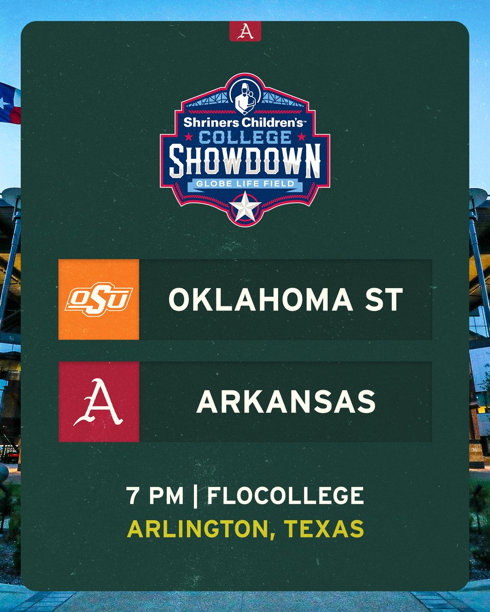 We're back. It's Opening Day, y'all!

Gameday Links: bit.ly/ArkBSBlinks