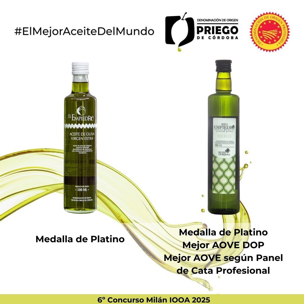 Dos aceites de la D.O.P. "Priego de Córdoba" premiados en el Milán IOOA periodicoadarve.com/index.php?page…