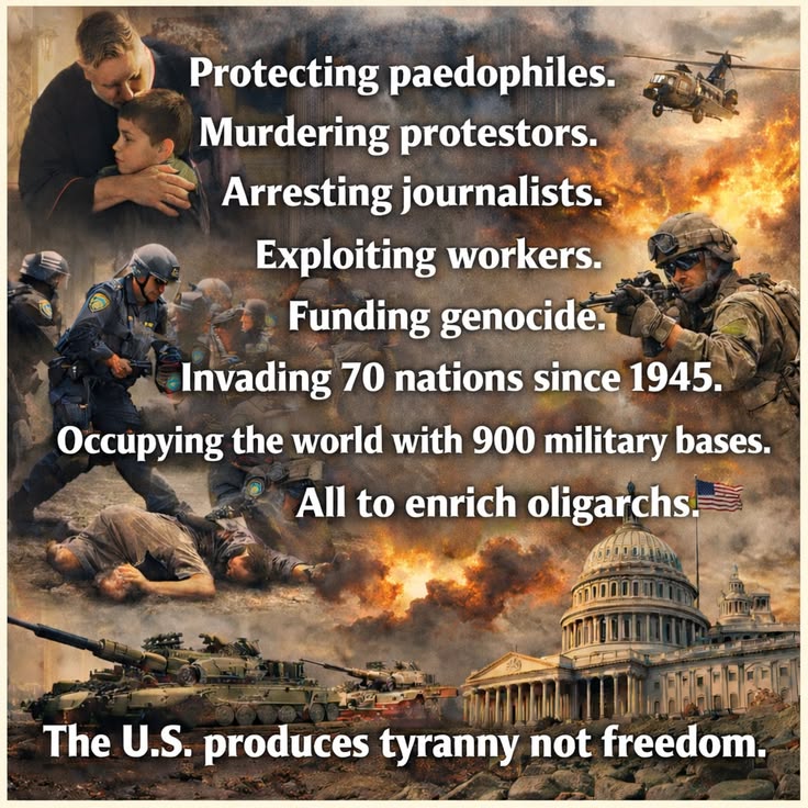 Michell06017336's tweet image. The USA produces tyranny not freedom under the so-called leadership of President Trump. #EpsteinTrumpCoverUp #jeffries #MAGARepublicans #TrumpTerrorist #oligarchs #GazaGenocide #GazaHolocaust