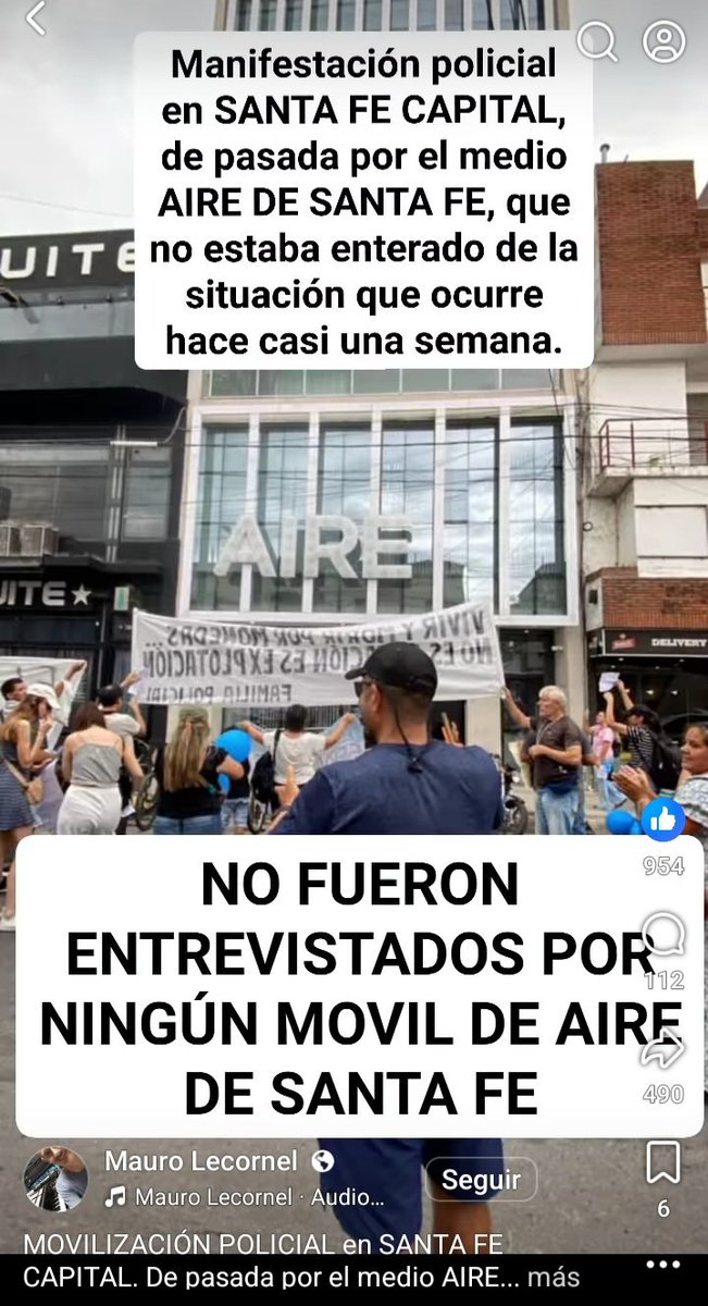 Los policías de la Ciudad de #SantaFe tienen que recordar siempre  :

Que la radio <a href="/AiredeSantaFe/">Aire de Santa Fe</a> NO quiso atenderlos, cuando hacían distintos reclamos. 

Ni aún, estando frente a la emisora.

NO OLVIDAR  !!